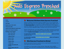 Tablet Screenshot of kids-expresspreschool.org